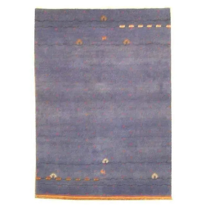 One Of The Kind Indian Hand-Knotted Gabbeh Rug 6'7" X 4'9"